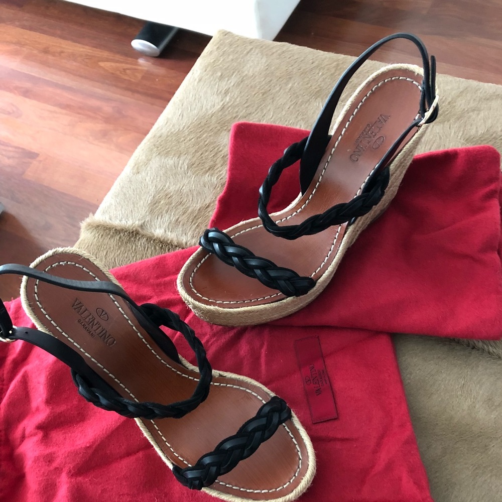 Valentino Garavani Wedge Espadrille Sandal